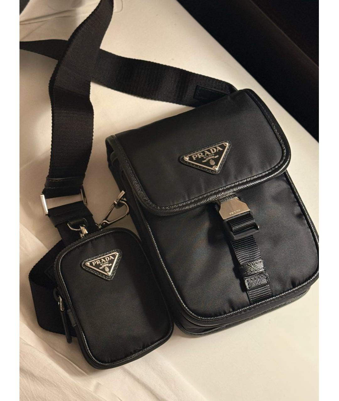 PRADA Черная сумка на плечо, фото 4