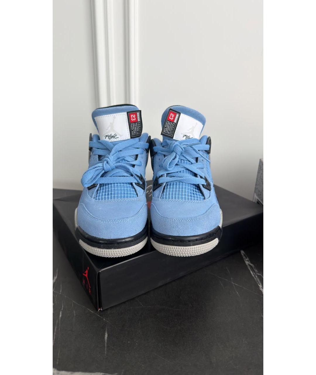 NIKE Голубые замшевые кроссовки, фото 2