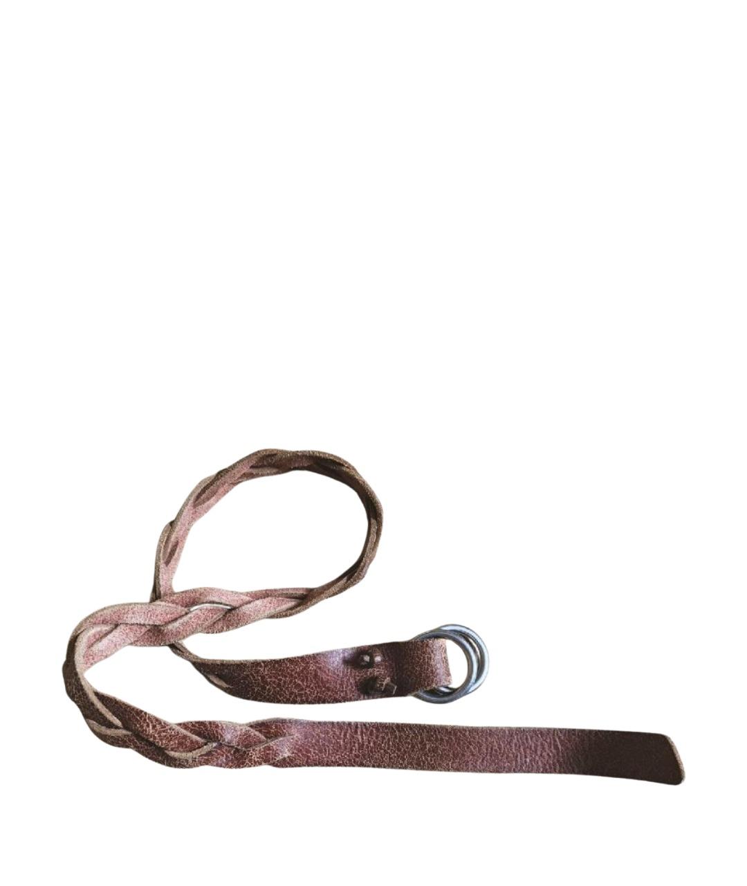 POLO RALPH LAUREN Коричневый кожаный ремень, фото 1