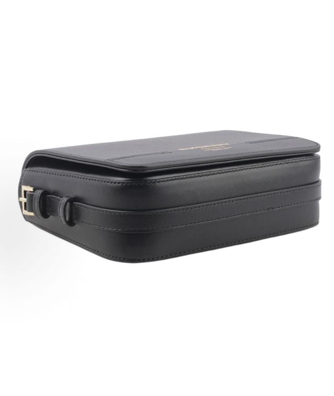 BURBERRY Черная кожаная сумка через плечо, фото 4