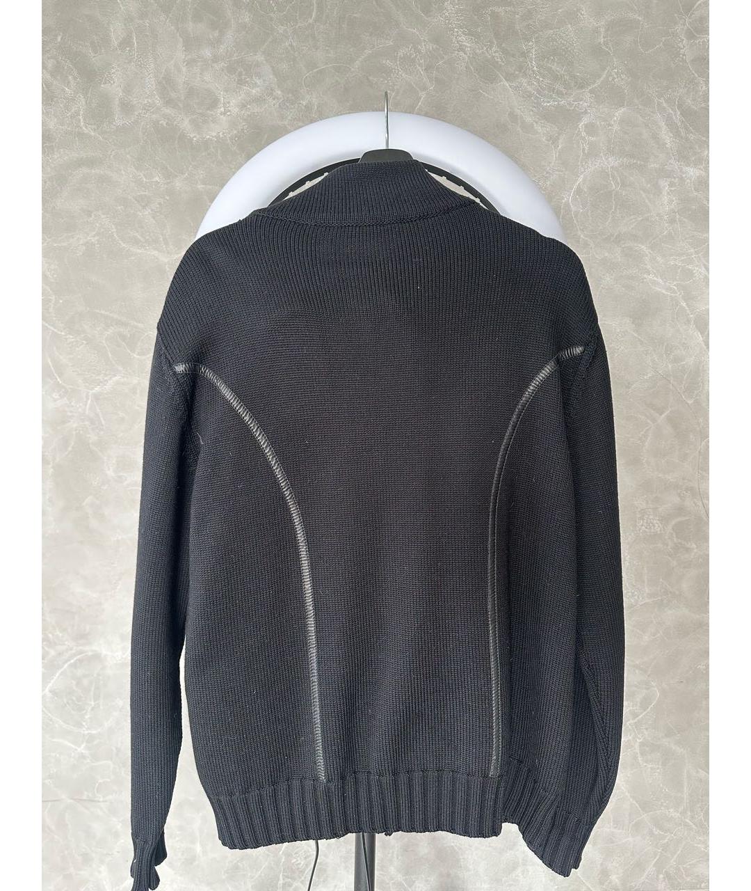 VERSACE Черная кожаная куртка, фото 2