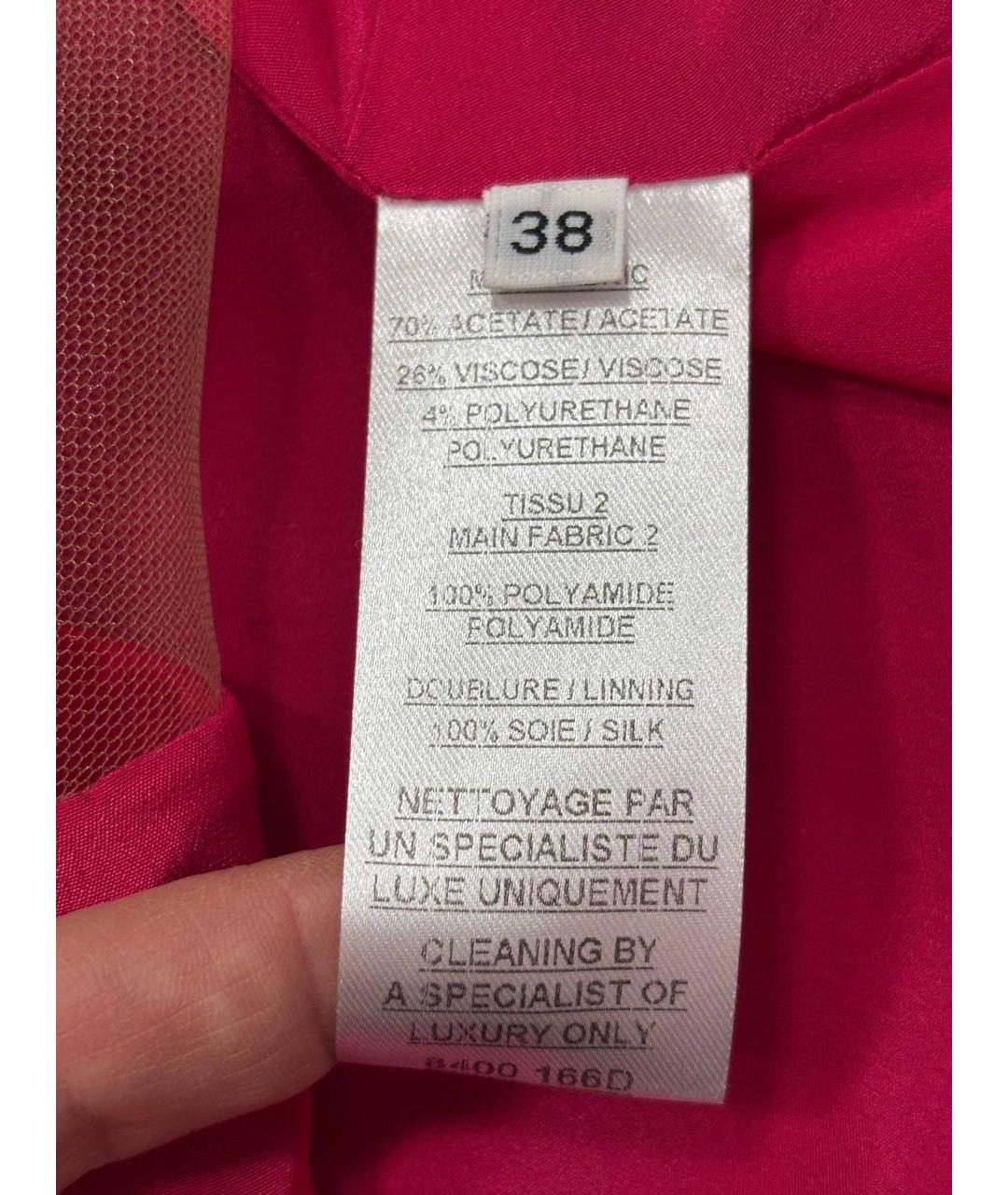 BALMAIN Красная ацетатная блузы, фото 4