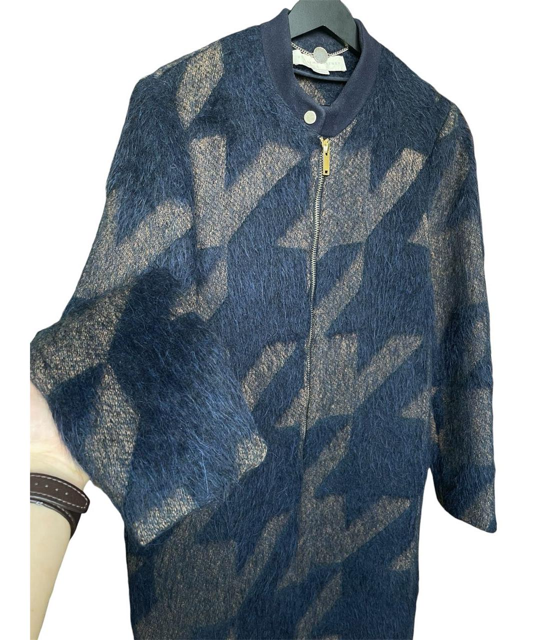 STELLA MCCARTNEY Темно-синее шерстяное пальто, фото 2