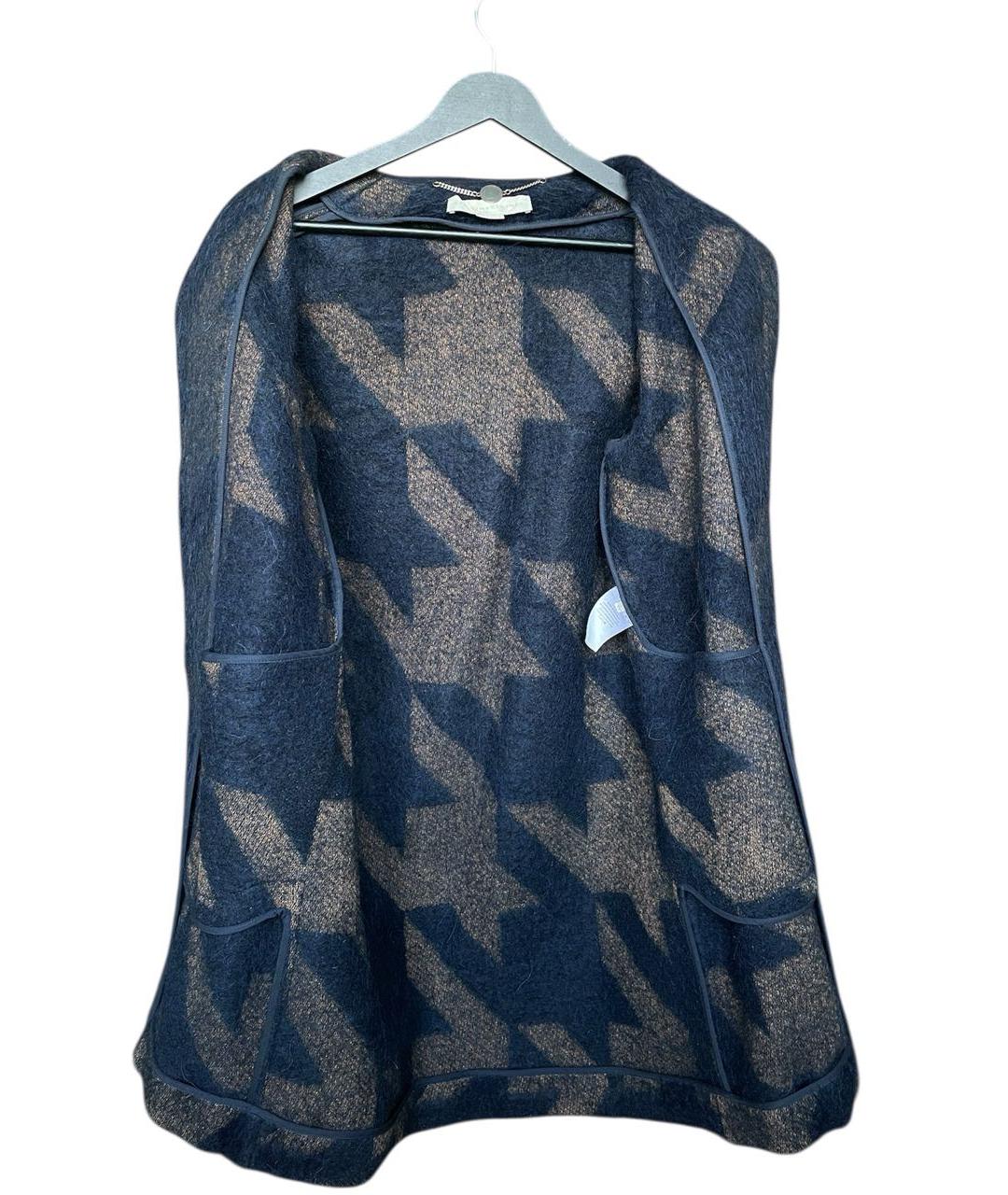 STELLA MCCARTNEY Темно-синее шерстяное пальто, фото 6