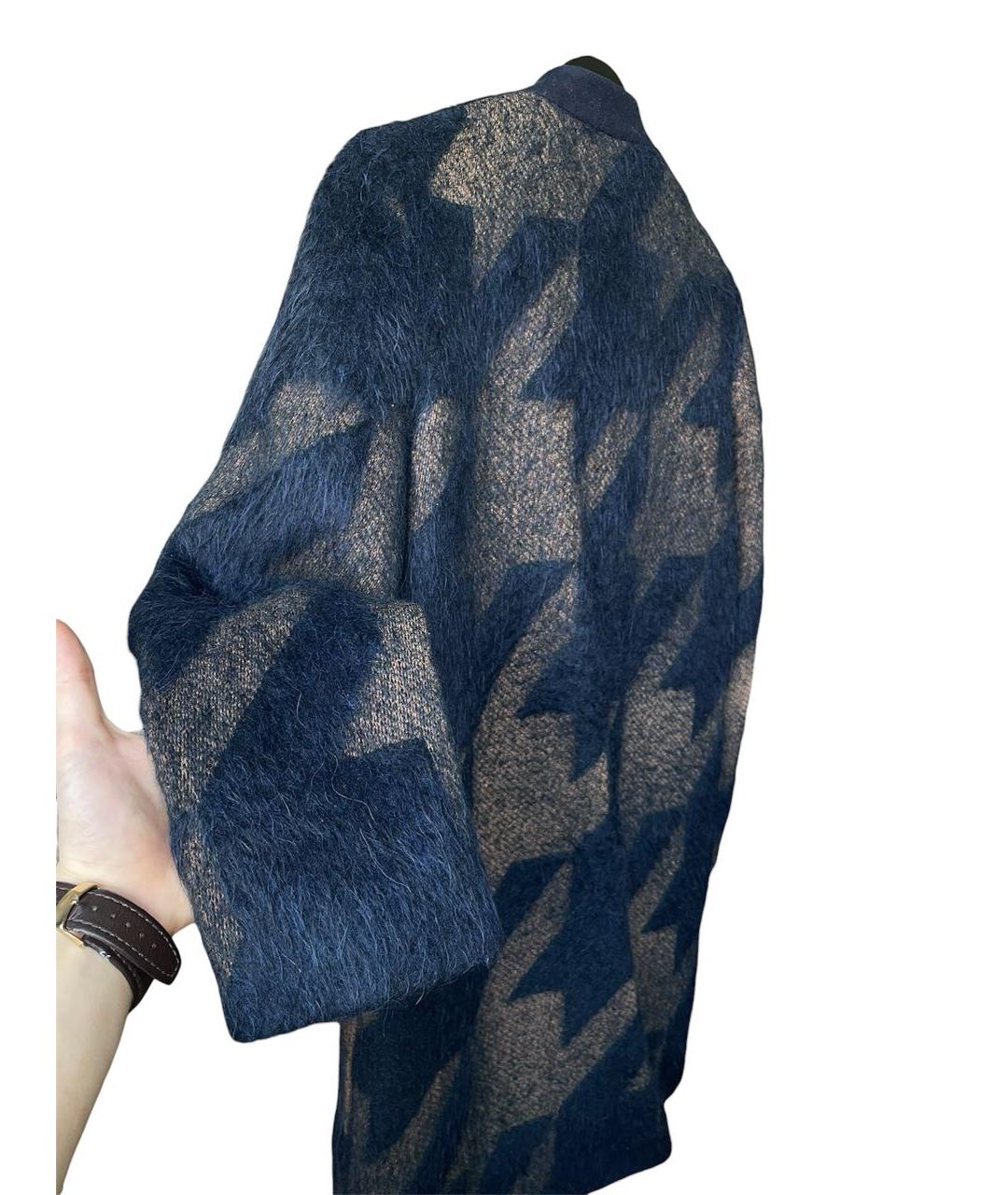 STELLA MCCARTNEY Темно-синее шерстяное пальто, фото 4