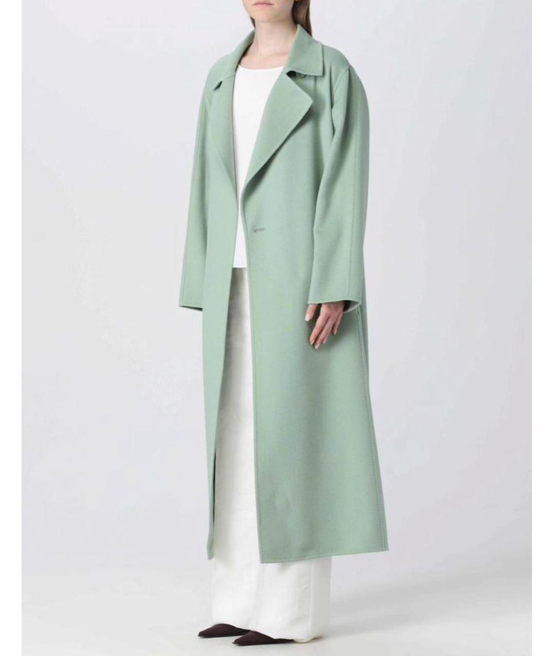 MAX MARA Зеленые кашемировое пальто, фото 5