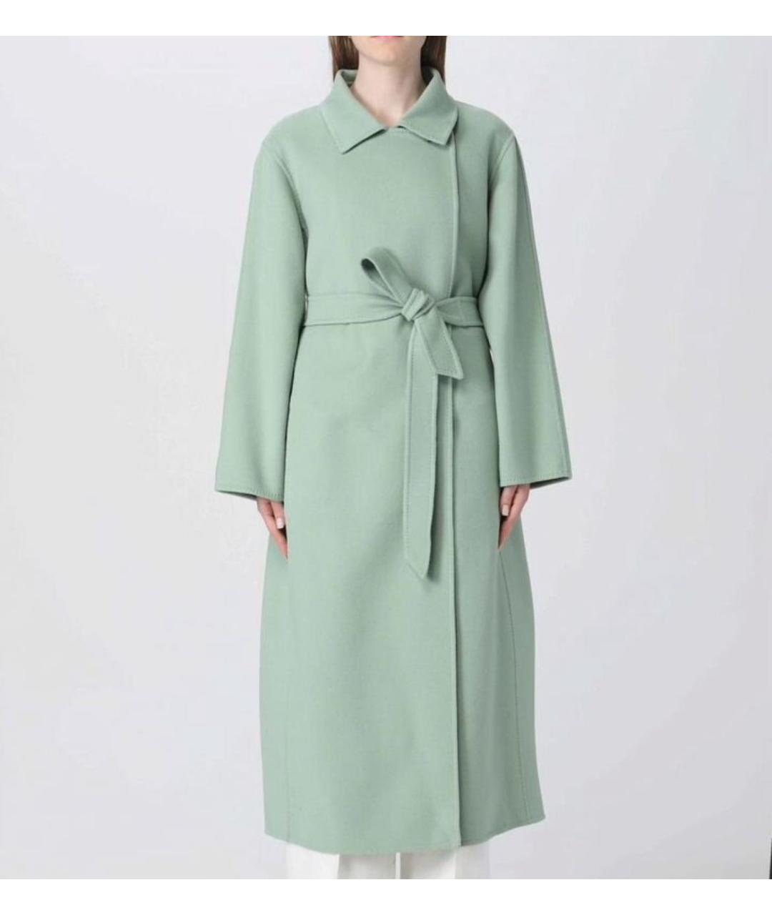 MAX MARA Зеленые кашемировое пальто, фото 9