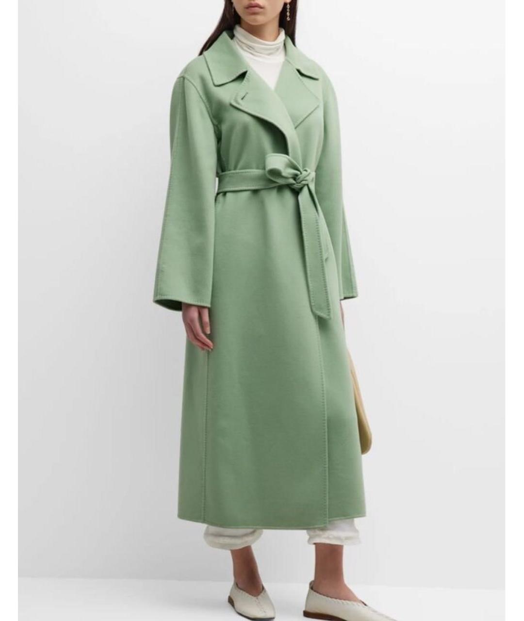 MAX MARA Зеленые кашемировое пальто, фото 8