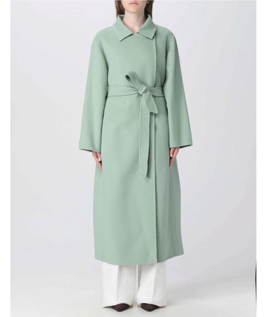 MAX MARA Зеленые кашемировое пальто, фото 7