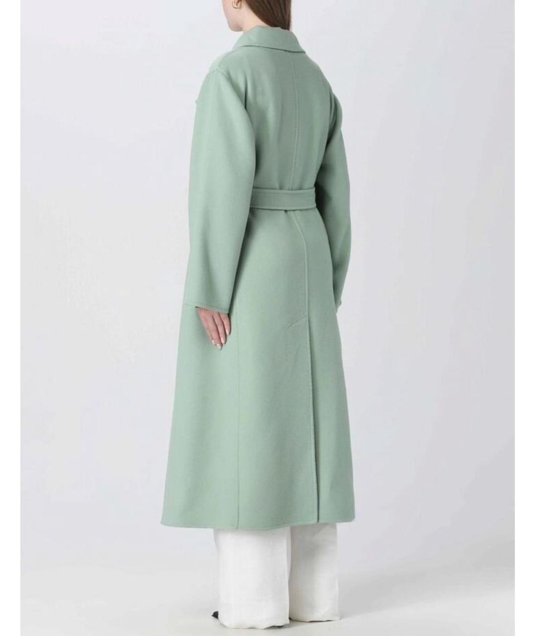 MAX MARA Зеленые кашемировое пальто, фото 2