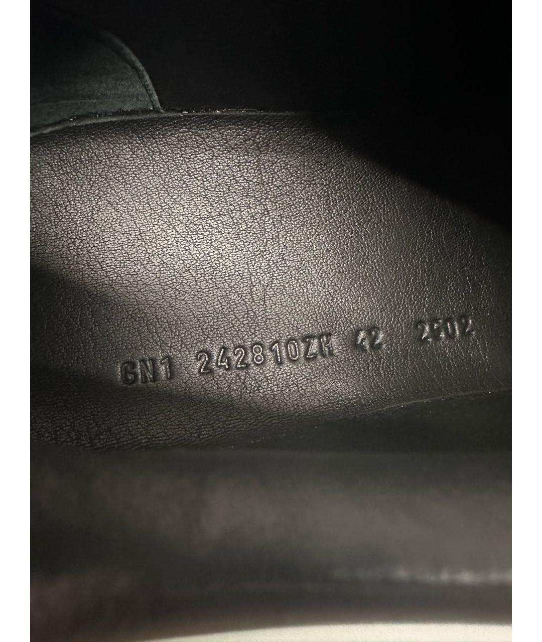 HERMES Черные кожаные низкие кроссовки / кеды, фото 7