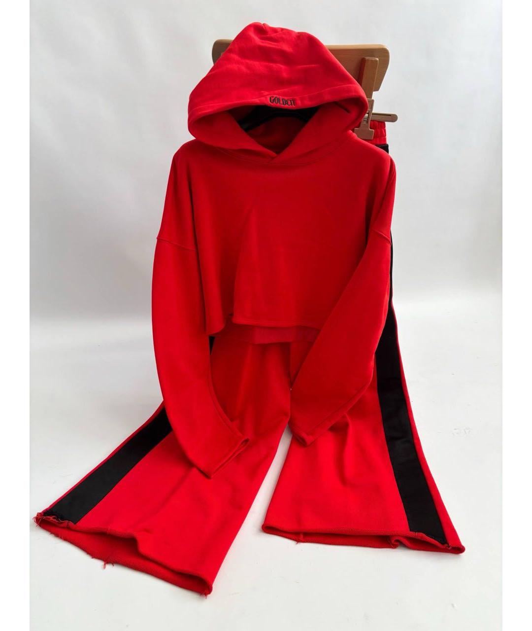 GOLDEN GOOSE DELUXE BRAND Красный хлопковый костюм с брюками, фото 7