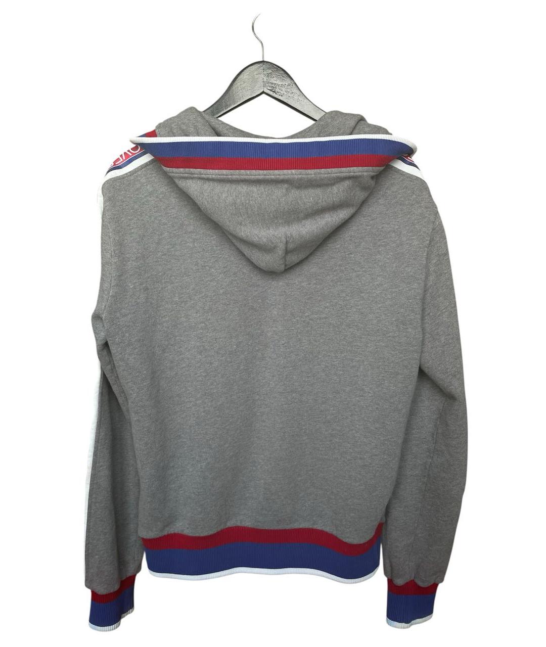 DOLCE&GABBANA Серый хлопковый спортивный костюм, фото 4