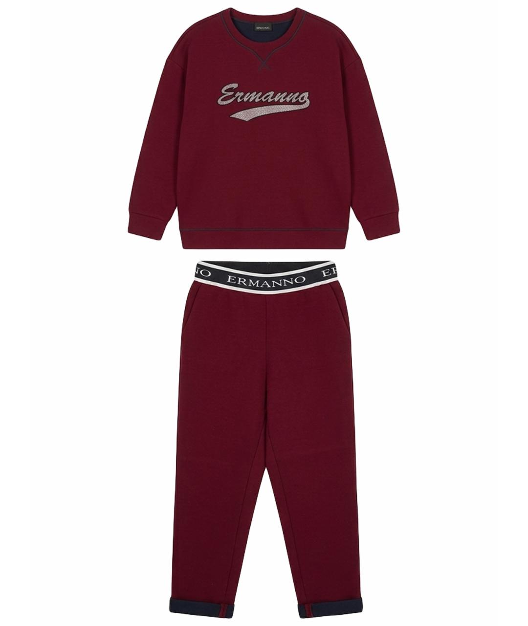 ERMANNO SCERVINO Бордовый костюм с брюками, фото 1