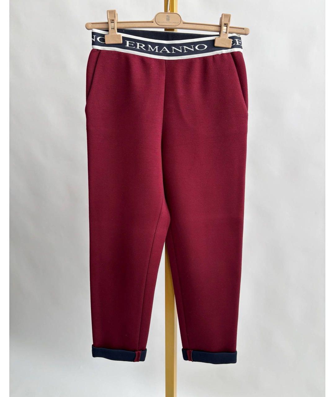 ERMANNO SCERVINO Бордовый костюм с брюками, фото 2