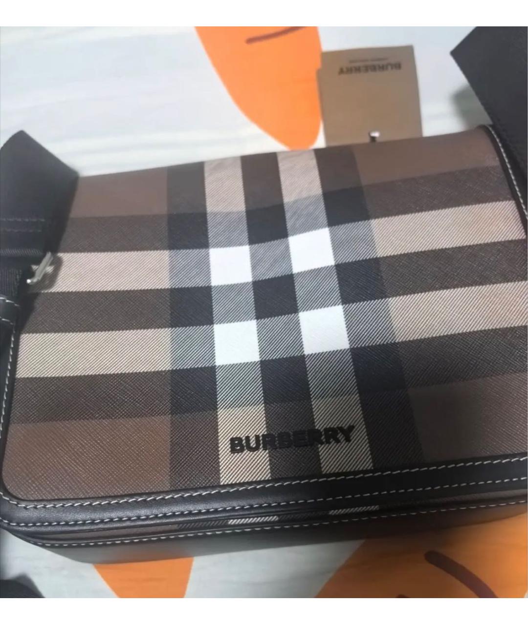 BURBERRY Коричневая сумка через плечо, фото 7