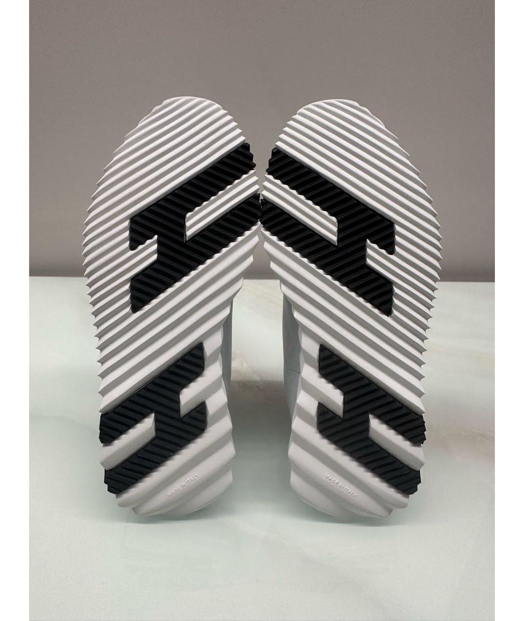 HERMES Белые кожаные кроссовки, фото 6