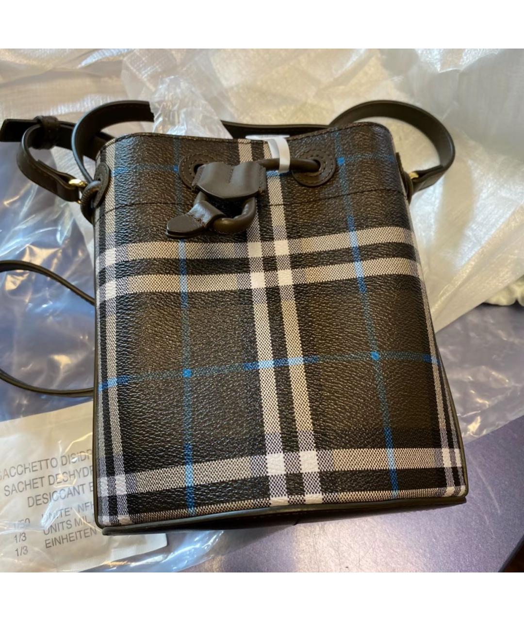 BURBERRY Хаки сумка через плечо, фото 5