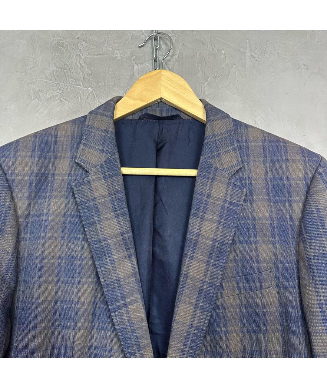 HUGO BOSS Синий хлопковый пиджак, фото 6