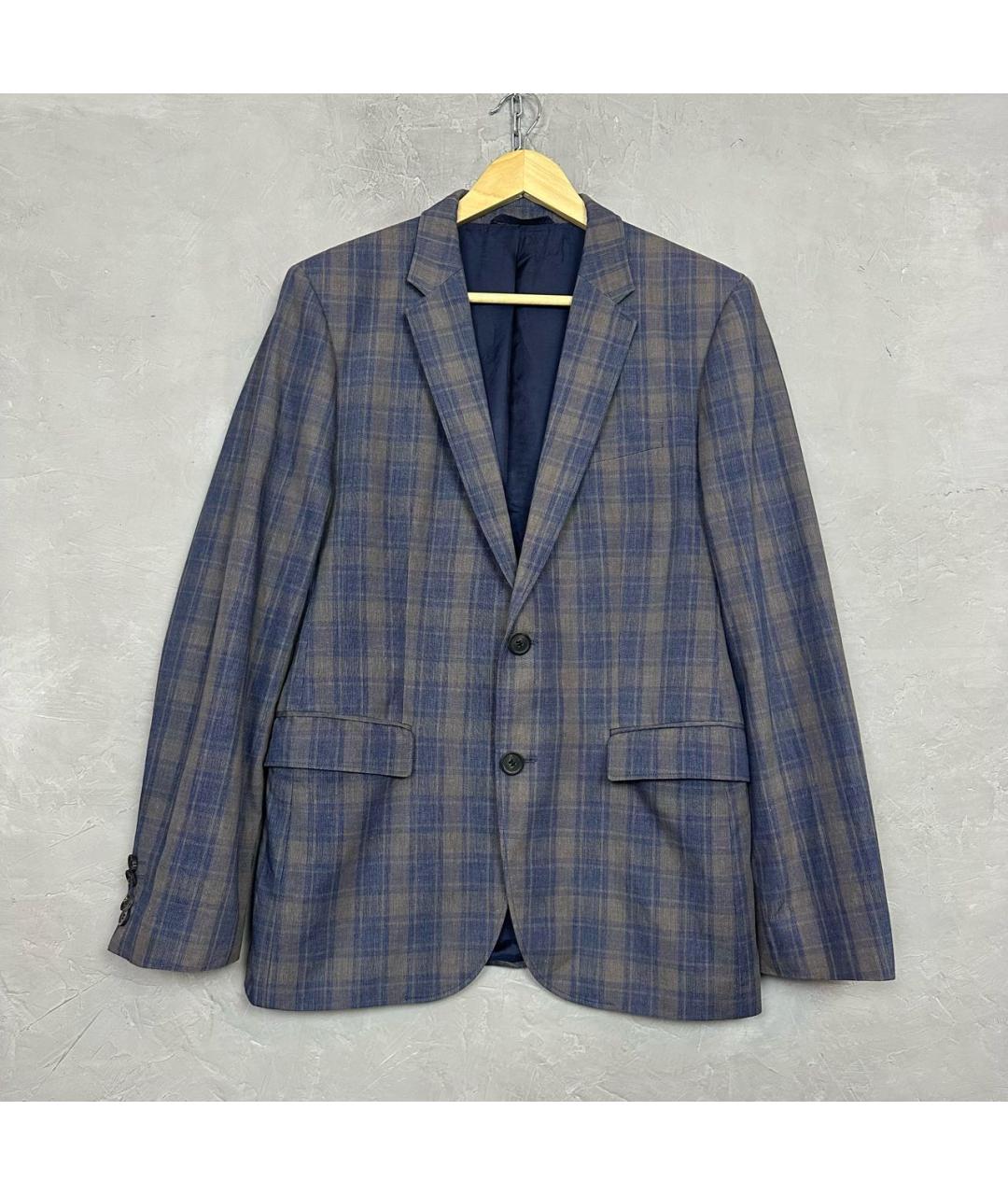 HUGO BOSS Синий хлопковый пиджак, фото 9