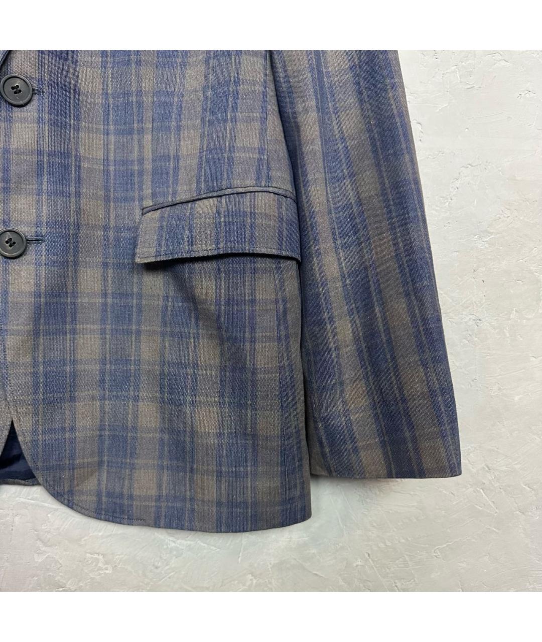 HUGO BOSS Синий хлопковый пиджак, фото 7