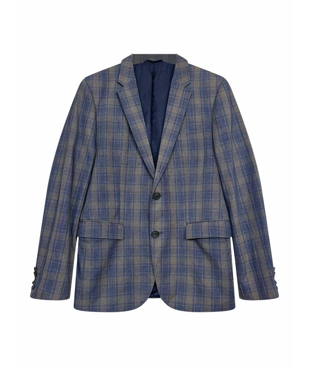 HUGO BOSS Синий хлопковый пиджак, фото 1