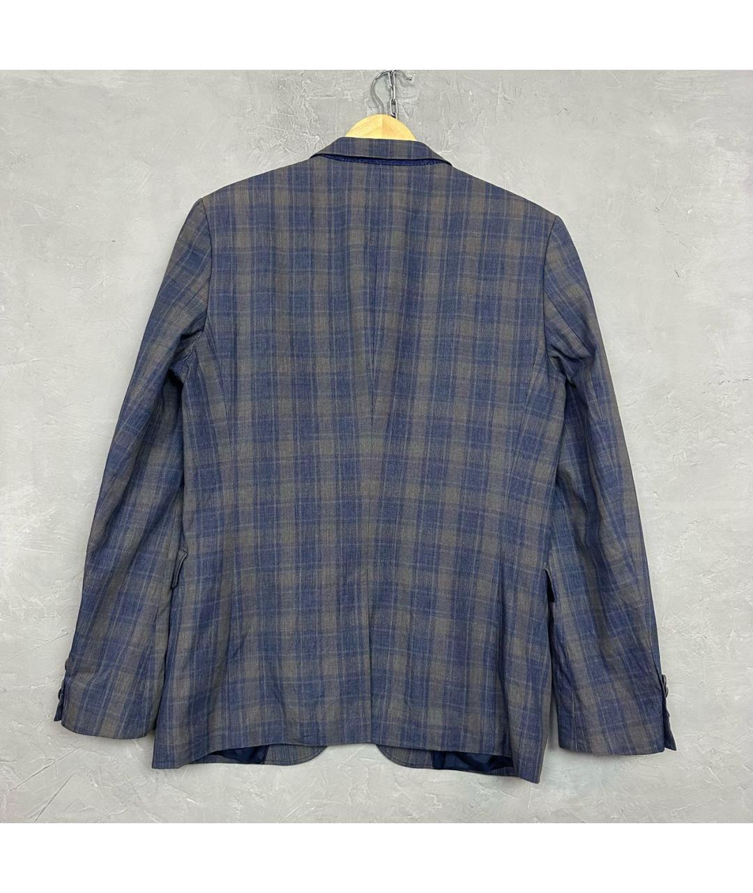 HUGO BOSS Синий хлопковый пиджак, фото 2