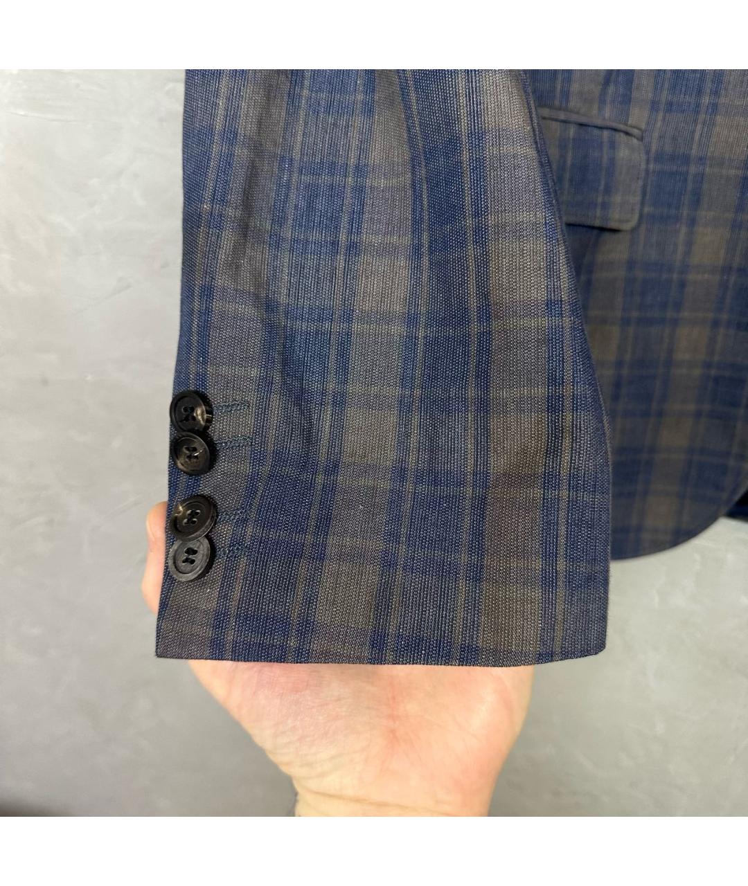 HUGO BOSS Синий хлопковый пиджак, фото 5