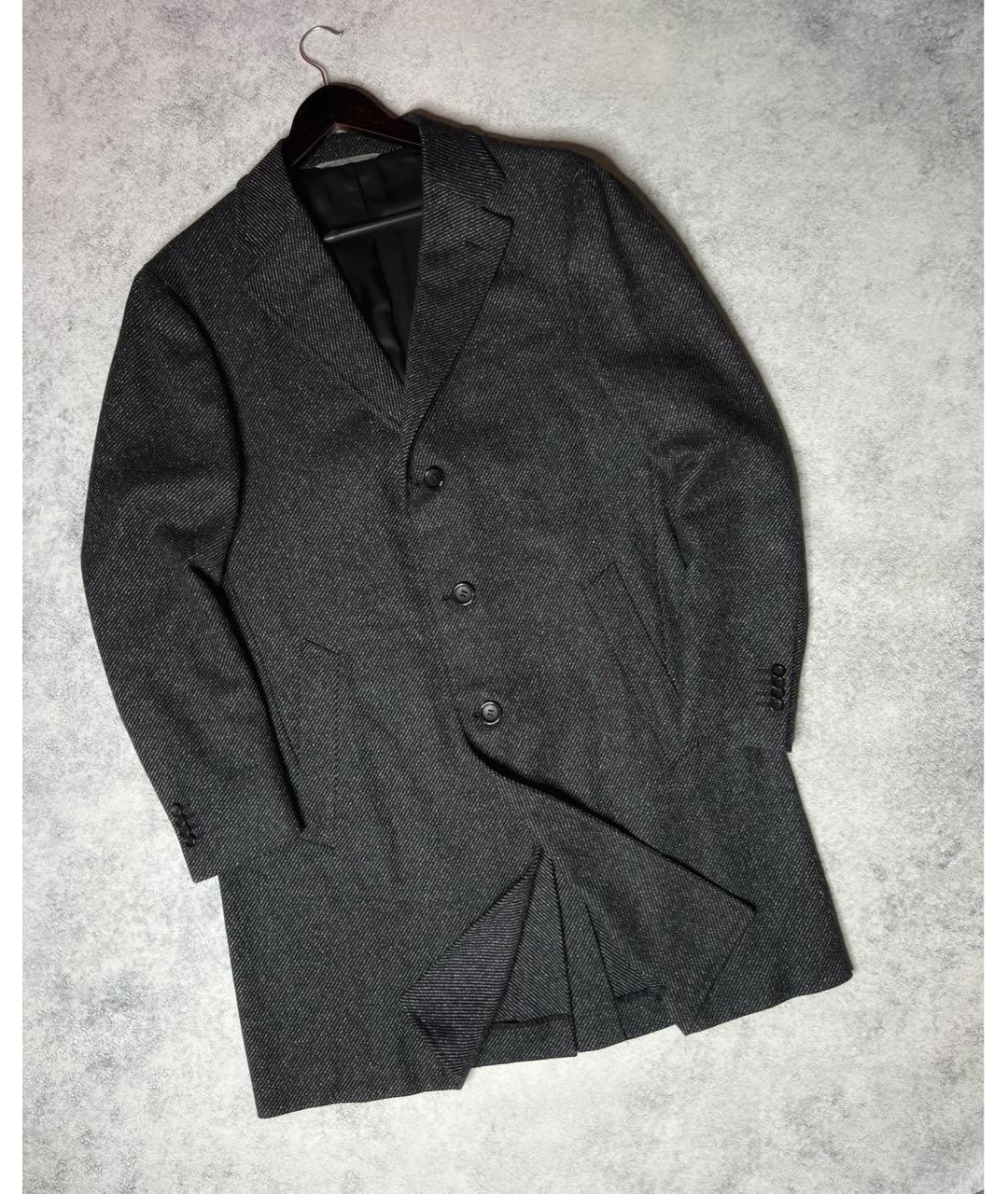 CANALI Серое шерстяное пальто, фото 9