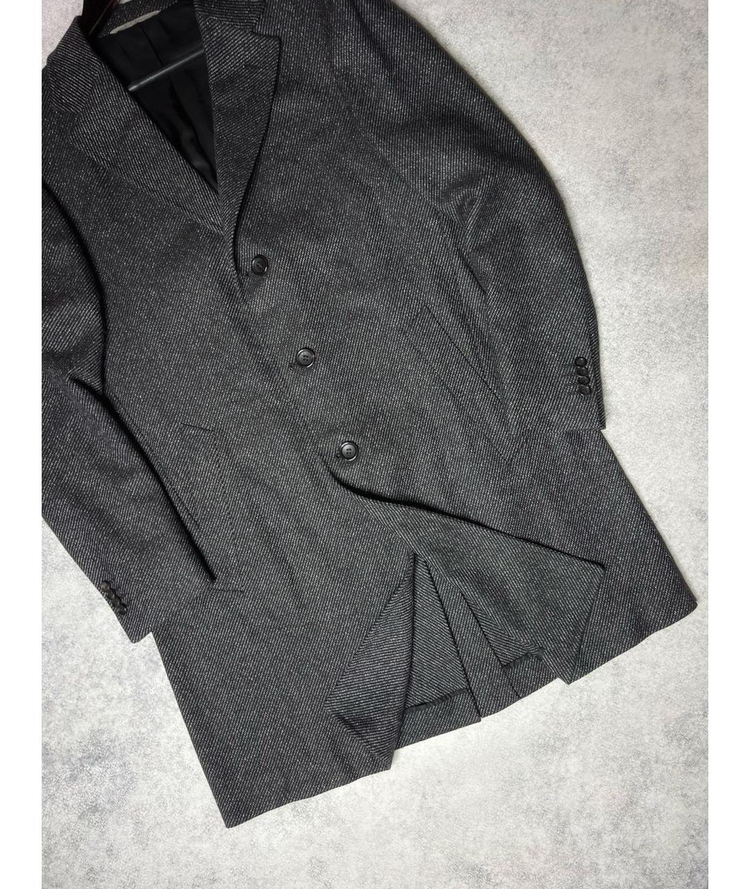 CANALI Серое шерстяное пальто, фото 3