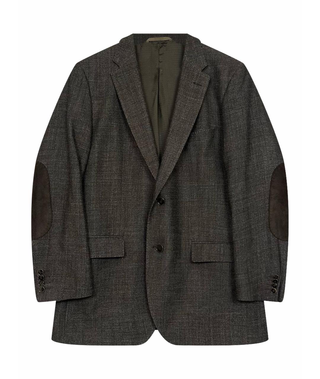 HUGO BOSS Коричневый шерстяной пиджак, фото 1
