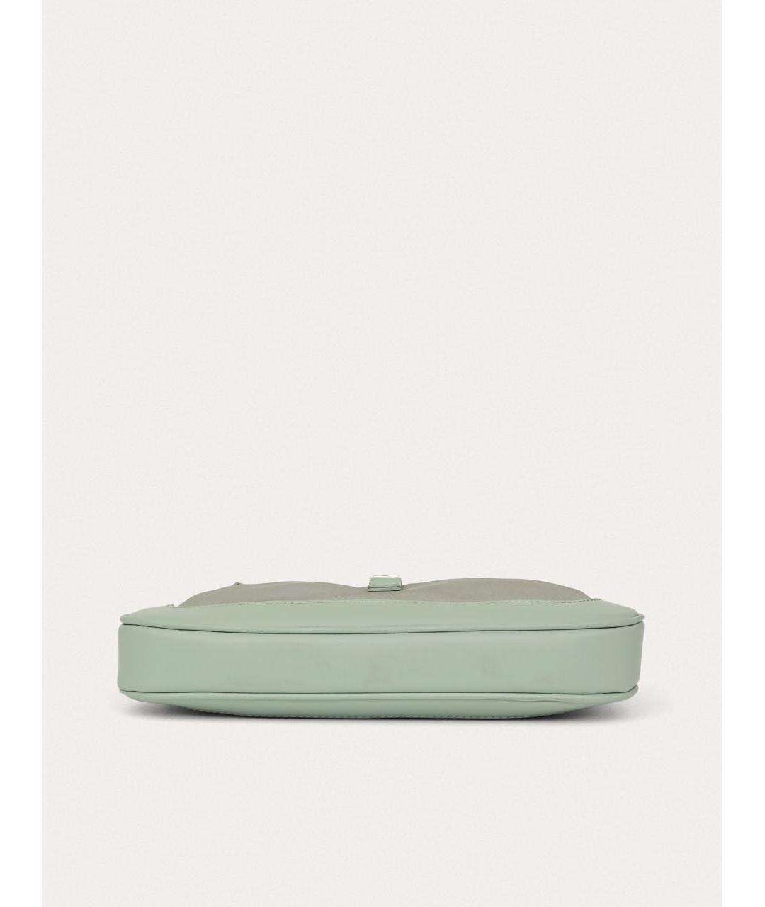 GUCCI Голубая тканевая сумка с короткими ручками, фото 4