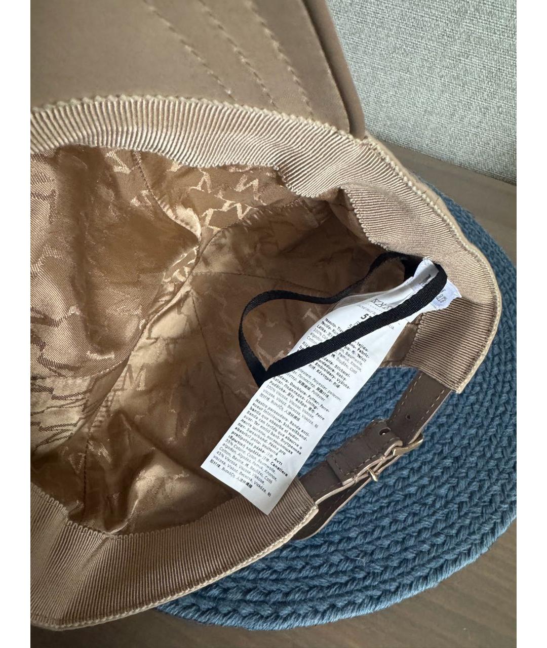 MAX MARA Бежевая хлопковая кепка, фото 6