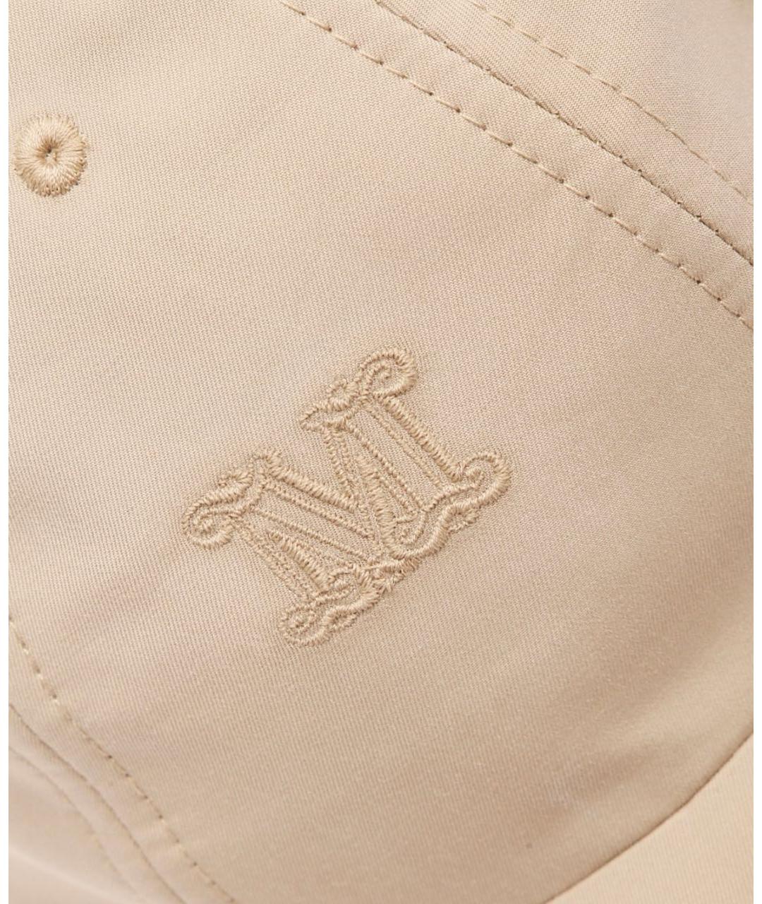 MAX MARA Бежевая хлопковая кепка, фото 4