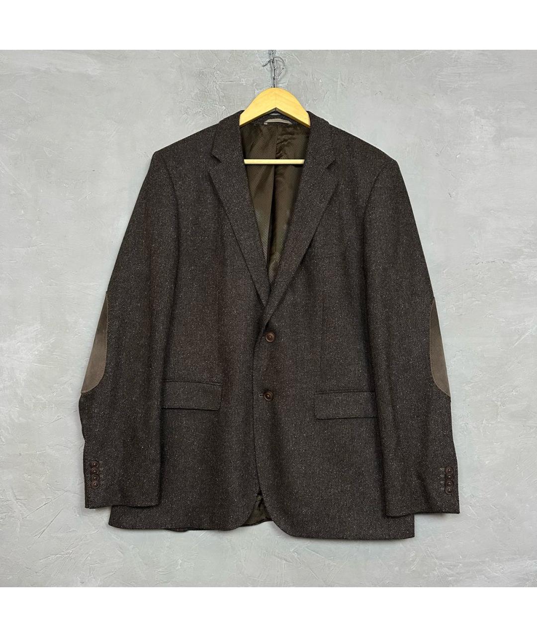 HUGO BOSS Коричневый твидовый пиджак, фото 9
