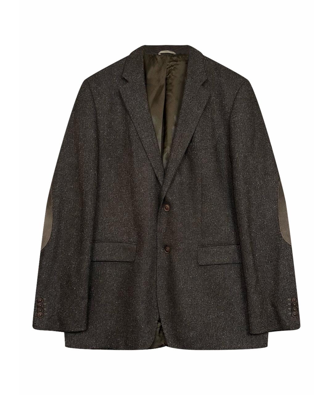 HUGO BOSS Коричневый твидовый пиджак, фото 1