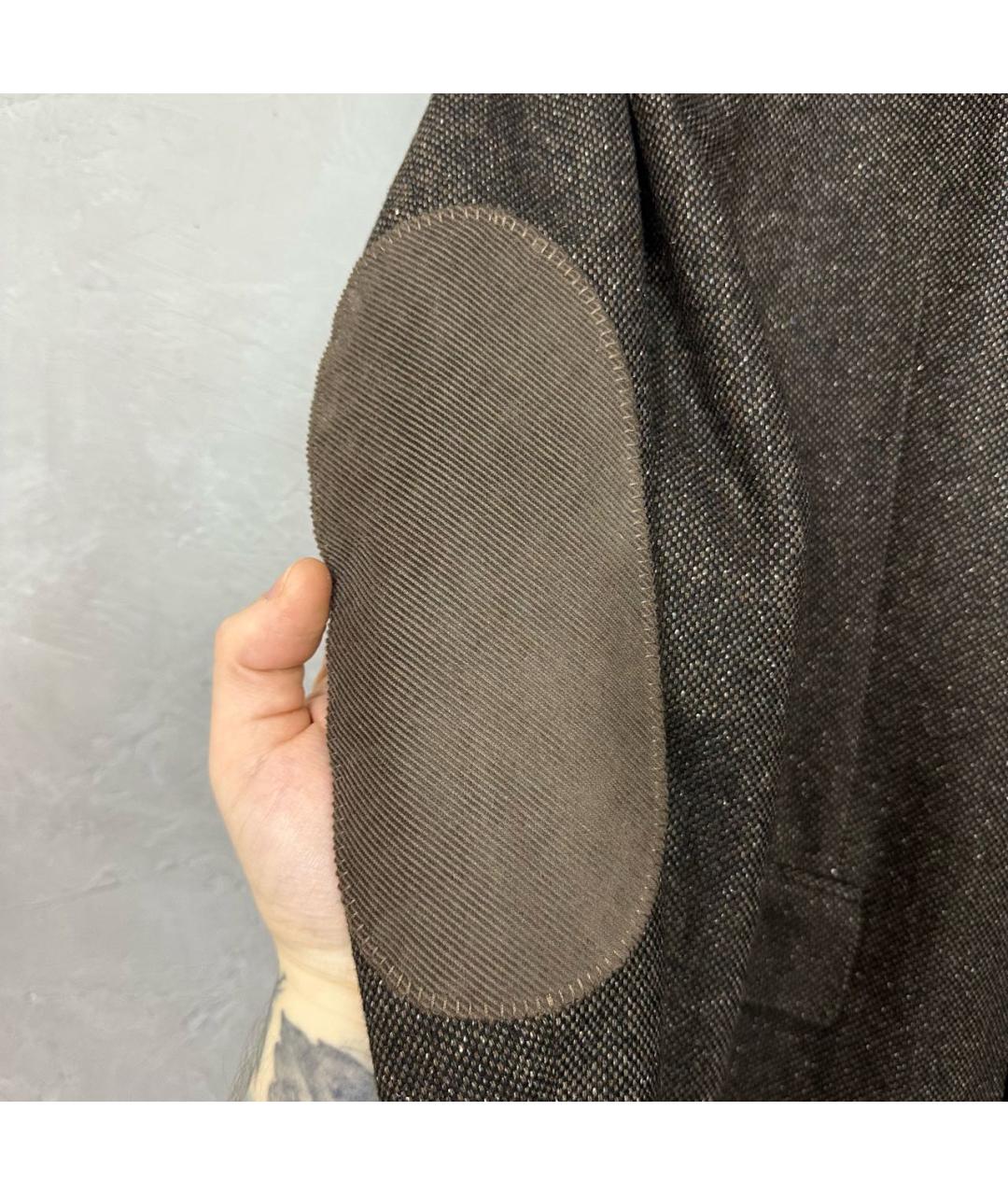 HUGO BOSS Коричневый твидовый пиджак, фото 6