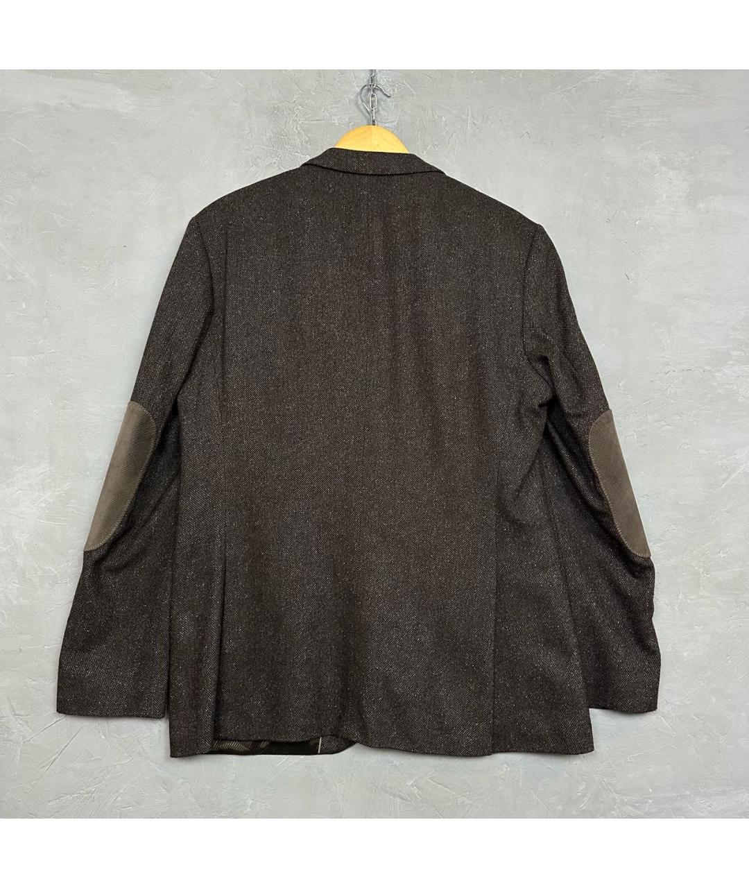 HUGO BOSS Коричневый твидовый пиджак, фото 2