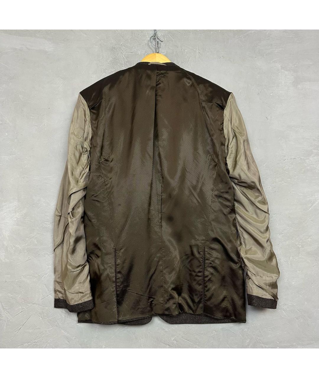 HUGO BOSS Коричневый твидовый пиджак, фото 4