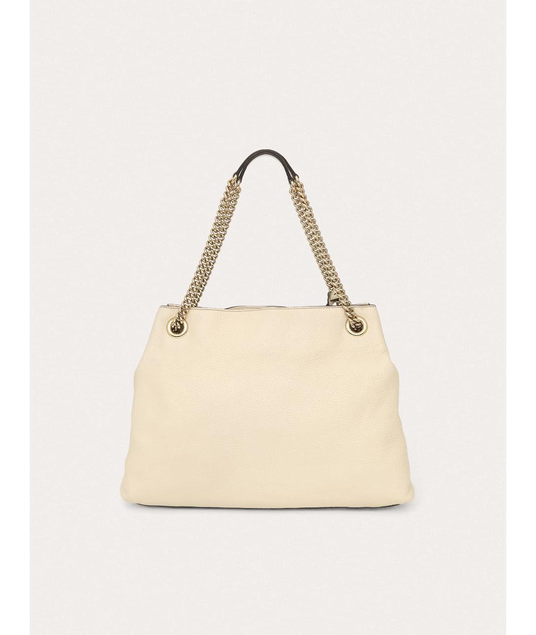 GUCCI Белая кожаная сумка через плечо, фото 3