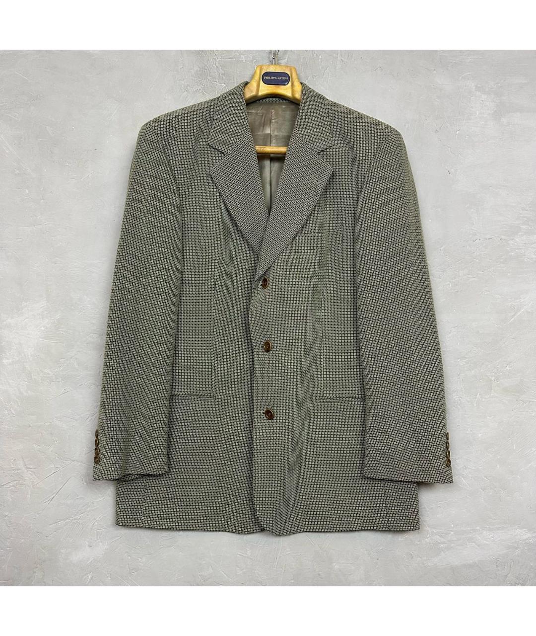 HUGO BOSS Серый твидовый пиджак, фото 9