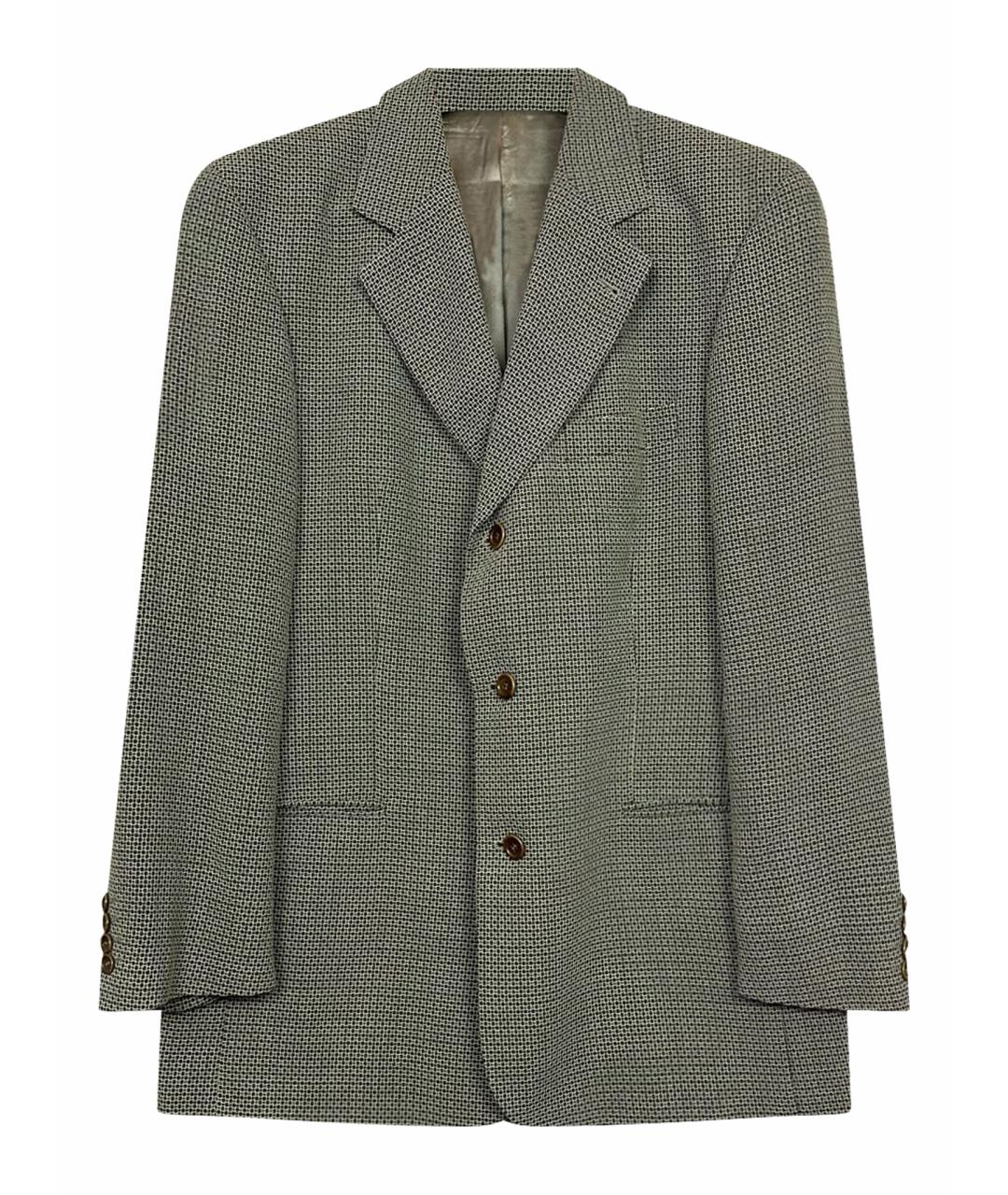 HUGO BOSS Серый твидовый пиджак, фото 1