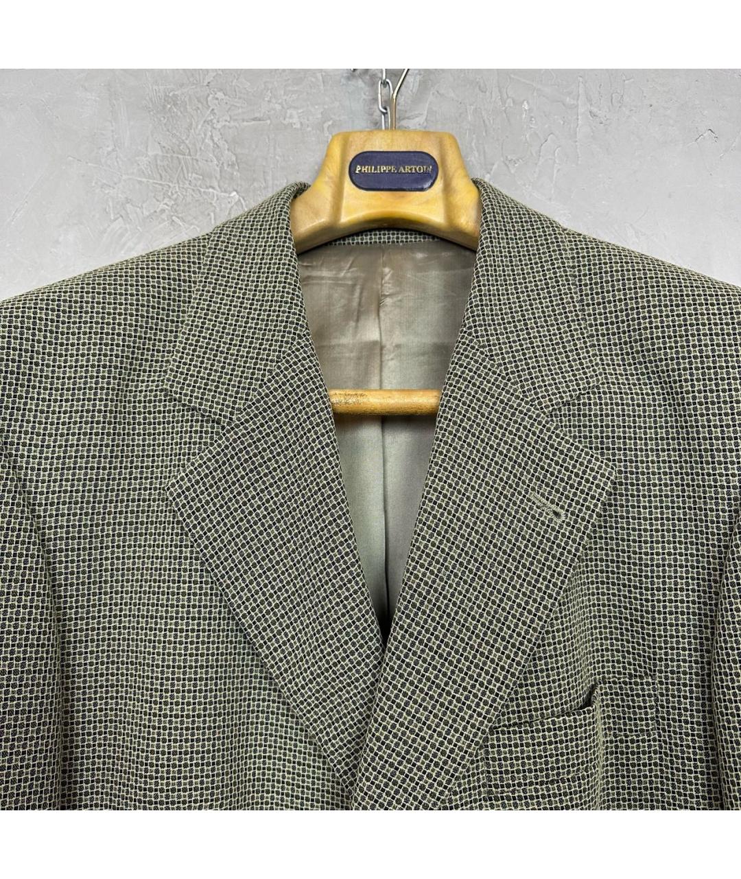 HUGO BOSS Серый твидовый пиджак, фото 3