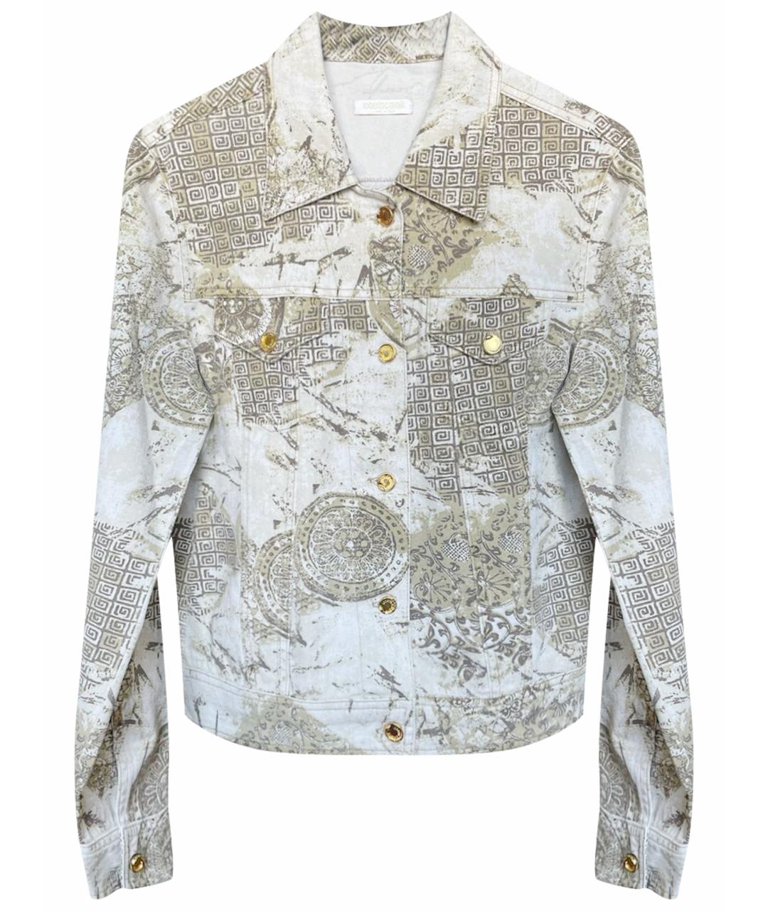 ROBERTO CAVALLI Бежевая хлопковая куртка, фото 1