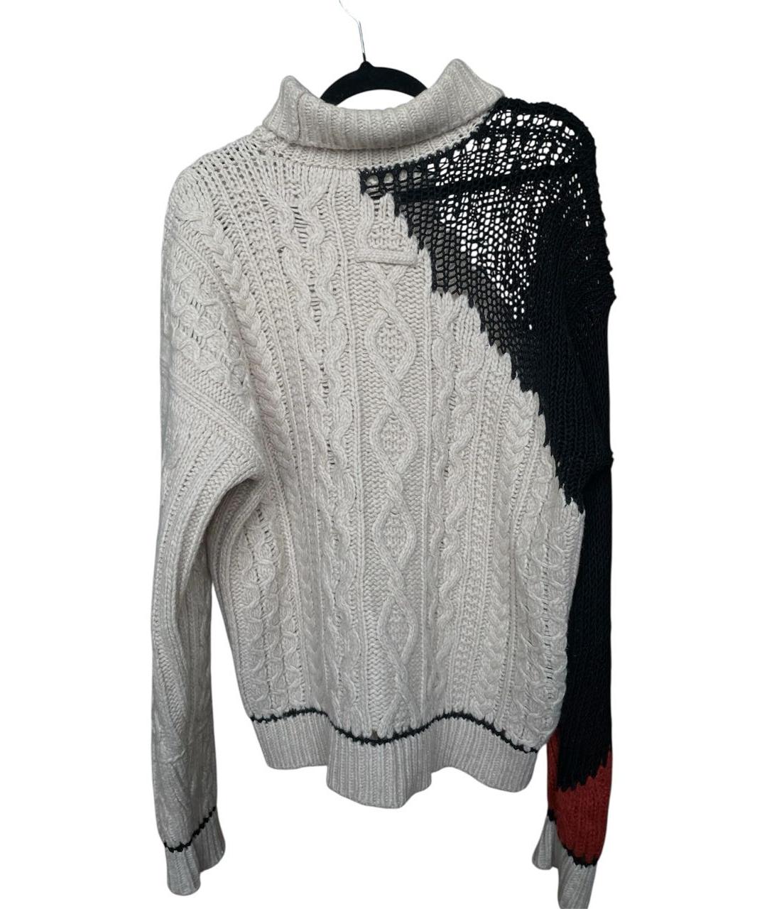 JEAN PAUL GAULTIER Бежевый шерстяной джемпер / свитер, фото 3