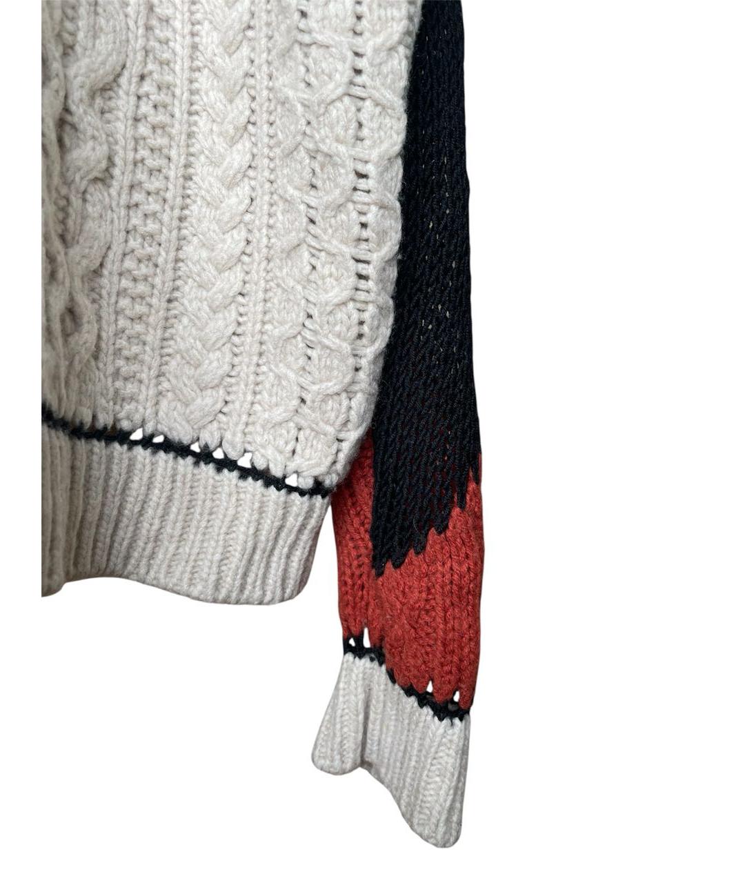 JEAN PAUL GAULTIER Бежевый шерстяной джемпер / свитер, фото 5