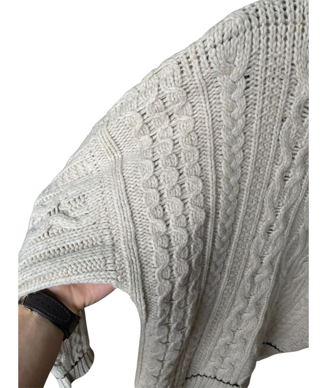 JEAN PAUL GAULTIER Бежевый шерстяной джемпер / свитер, фото 6