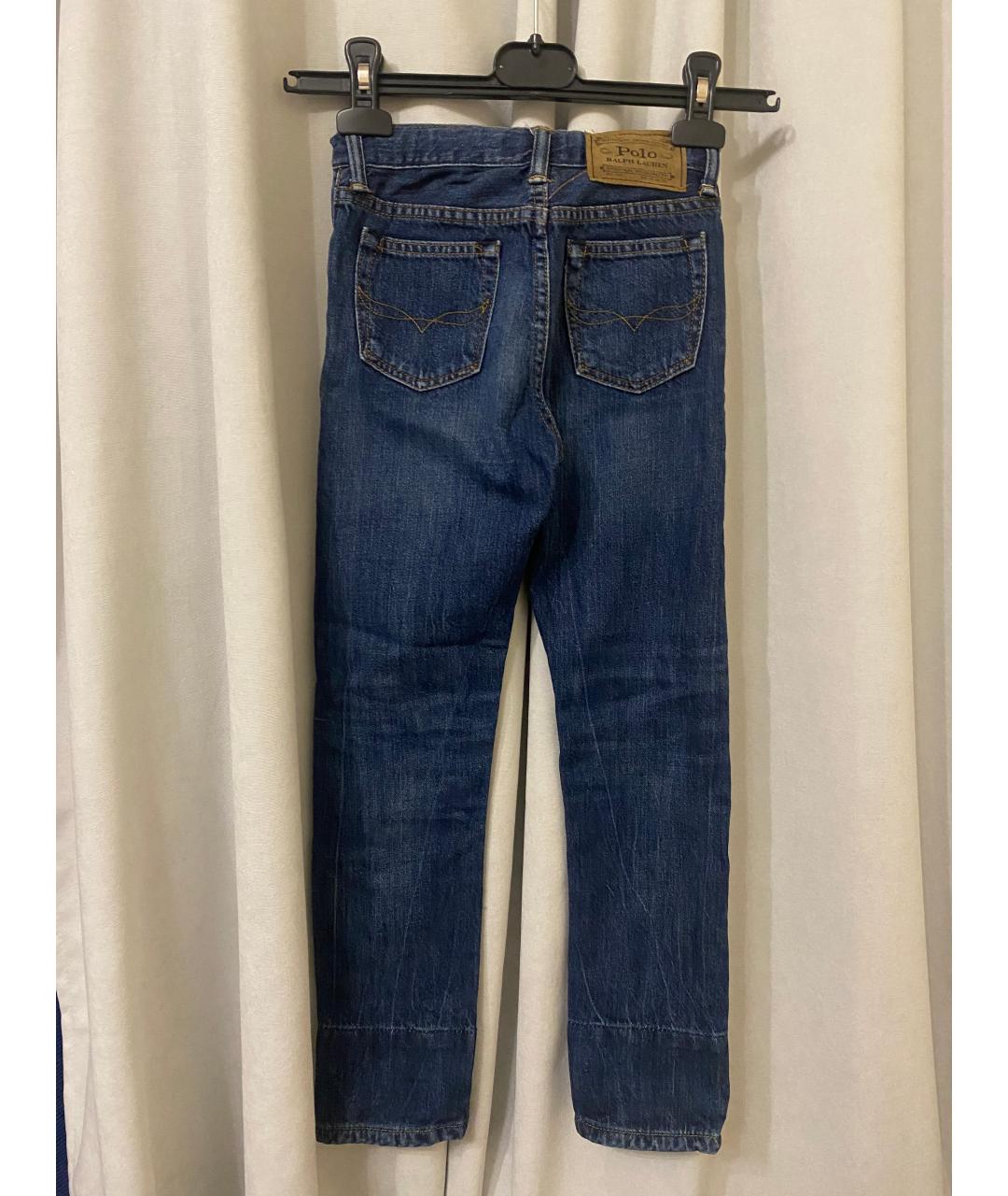 POLO RALPH LAUREN Темно-синие хлопковые детские джинсы, фото 2