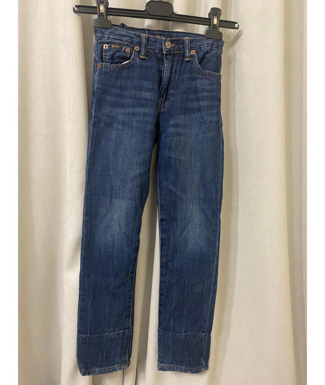 POLO RALPH LAUREN Темно-синие хлопковые детские джинсы, фото 4