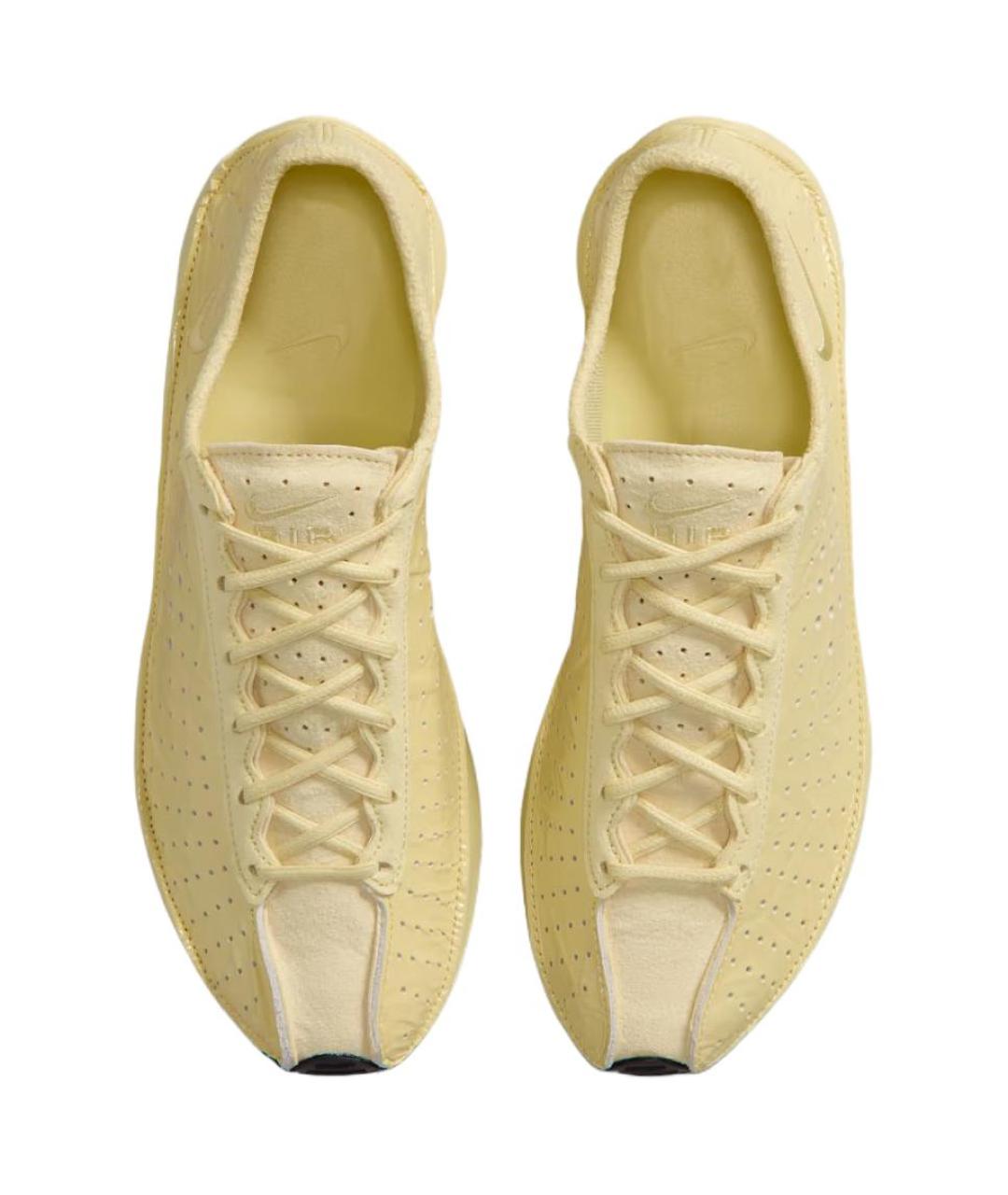 NIKE Желтые кожаные кроссовки, фото 5